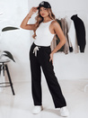 Damen Jogginghose mit weitem Bein LOOSIS schwarz Dstreet UY2401