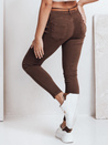 Damen Skinny Hose mit Gürtel VIVASKIN braun Dstreet UY2742