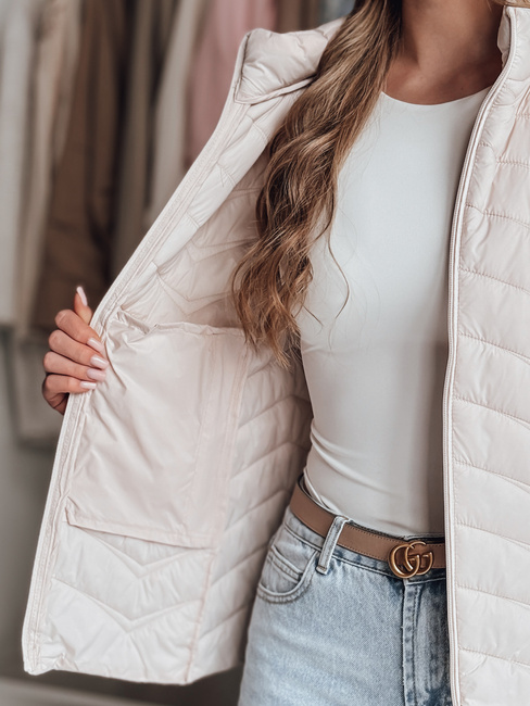 Damen Übergangs-Steppjacke MODERIS beige Dstreet TY4867