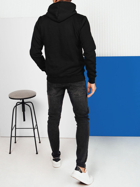 Herren Sweatshirt mit Aufdruck Farbe Schwarz DSTREET BX5701