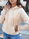 Damen BASIC Kapuzensweatshirt beige Dstreet BY1329