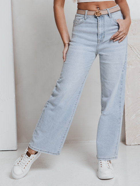 Damen Jeanshose mit weitem Bein FLOWLESS blau Dstreet UY2682