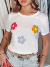 Damen T-Shirt mit Blumenmuster DAISYLA weiß Dstreet RY2742