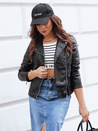 GLIMMERS Damen Leder Ramones Jacke schwarz Dstreet TY3959_1