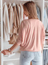 Damen Buttercreme Oversize-Bluse mit Anhänger LUZVIA puderrosa Dstreet RY2774