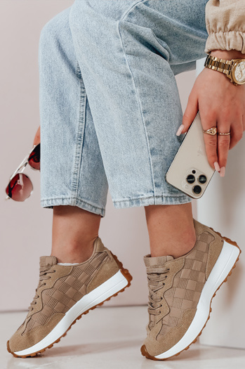 Damen sportliche Turnschuhe RUNBAN khaki Dstreet ZY0876