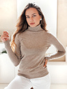 Damen-Rollkragenpullover VANORIA beige Dstreet MY2489