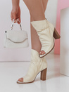 Damen Stöckelschuhe BOOTSER beige Dstreet ZY0813