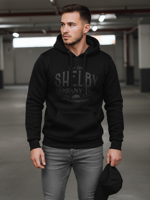 Isoliertes Herren-Kapuzensweatshirt schwarz Dstreet BX5920