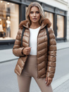 Damen Steppwinterjacke mit Kapuze MIRIAL braun Dstreet TY4573z