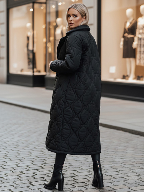 Langer Damen Steppmantel TRENDIFY schwarz Dstreet TY4378z