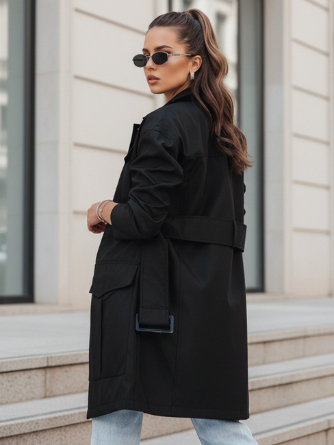 Damen Übergangsmantel gebunden VERMONT schwarz Dstreet NY0582