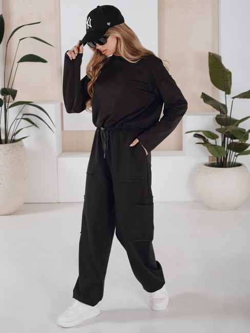 Damen Trainingsanzug Set CHARM schwarz Dstreet AY0957