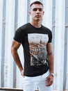 Schwarzes Herren-T-Shirt Dstreet RX5541