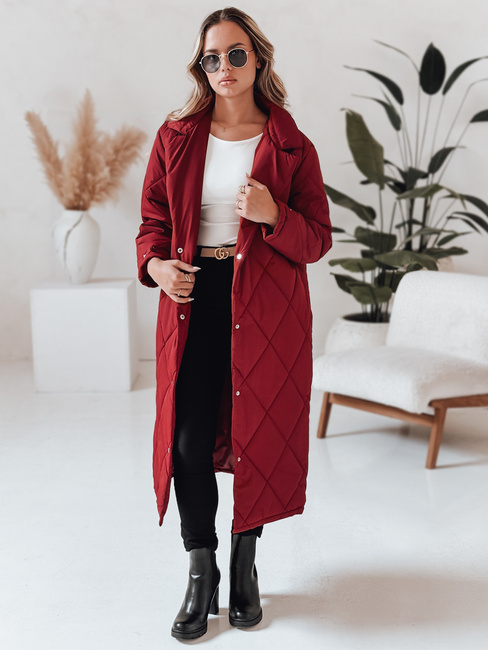 Damen-Winterjacke WARMISSA gesteppt burgunderrot Dstreet TY4918
