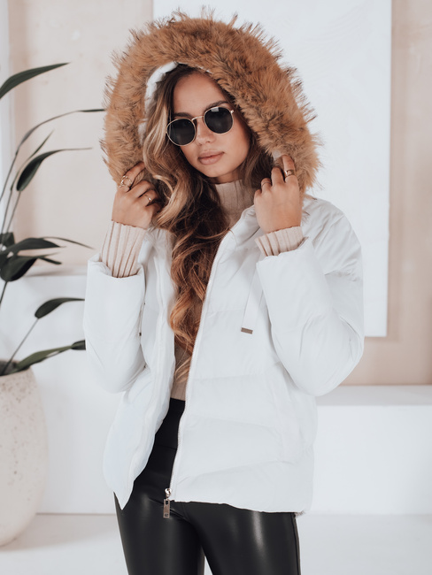 Gesteppte Damen Winterjacke weiß Dstreet TY5127