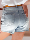 Damen Denim-Shorts mit Gürtel SUNNY JIN blau Dstreet SY0470