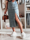 Midirock aus Denim mit Schlitz MORETES blau Dstreet CY0481