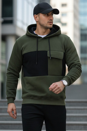 Herren Kapuzenpulli khaki Dstreet BX5913