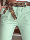 Damen Freizeithose mit Gürtel MADELINA mint Dstreet UY2624