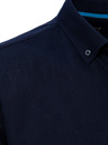 Herren Kurzarm Hemd Farbe Dunkelblau DSTREET KX0983