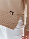 amski Pullover mit V-Ausschnitt VERALIA camel Dstreet MY2518