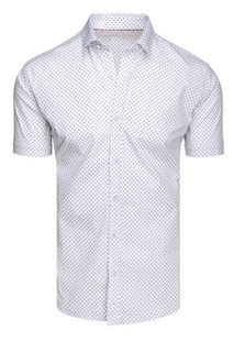 Herren Kurzarmhemd weiß Dstreet KX1077