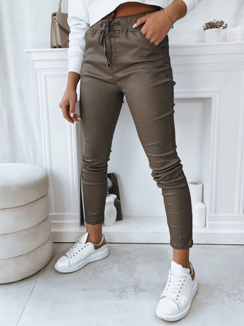 Damen Waxhose LIZZY Farbe Dunkelbeige DSTREET UY1775